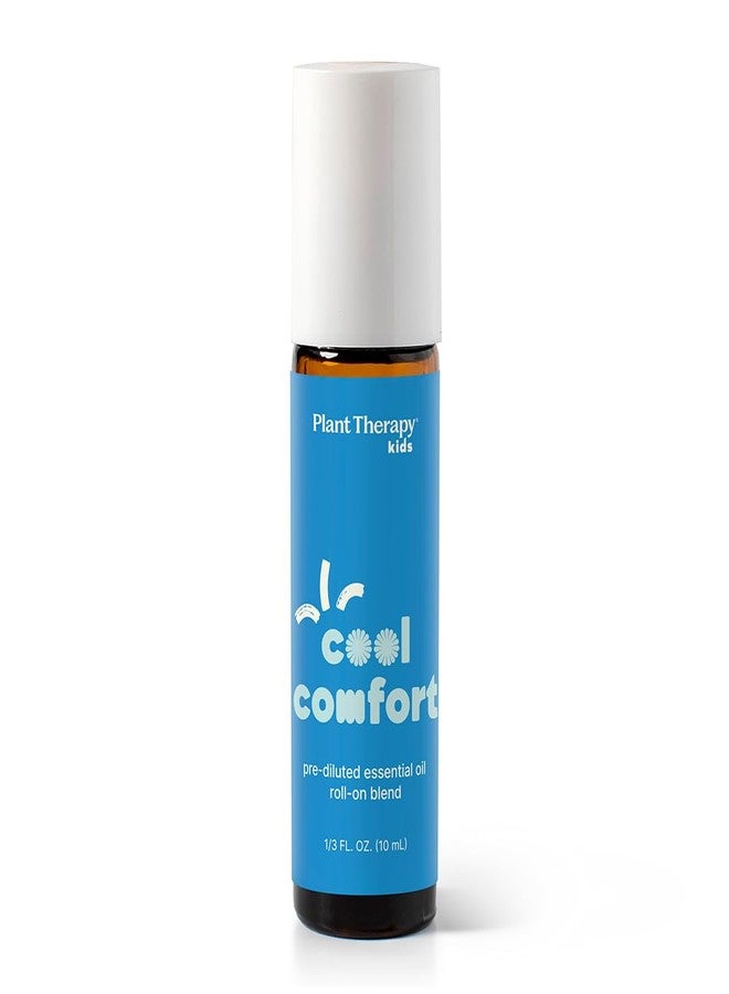 Plant Therapy Kids Cool Comfort Pre-Diluted Essential Oil Roll-On Blend 10 mL (1/3 oz) Relaxation, Cooling Comfort, Seasonal Wellness, Calming Aromatherapy for Kids - Image 1